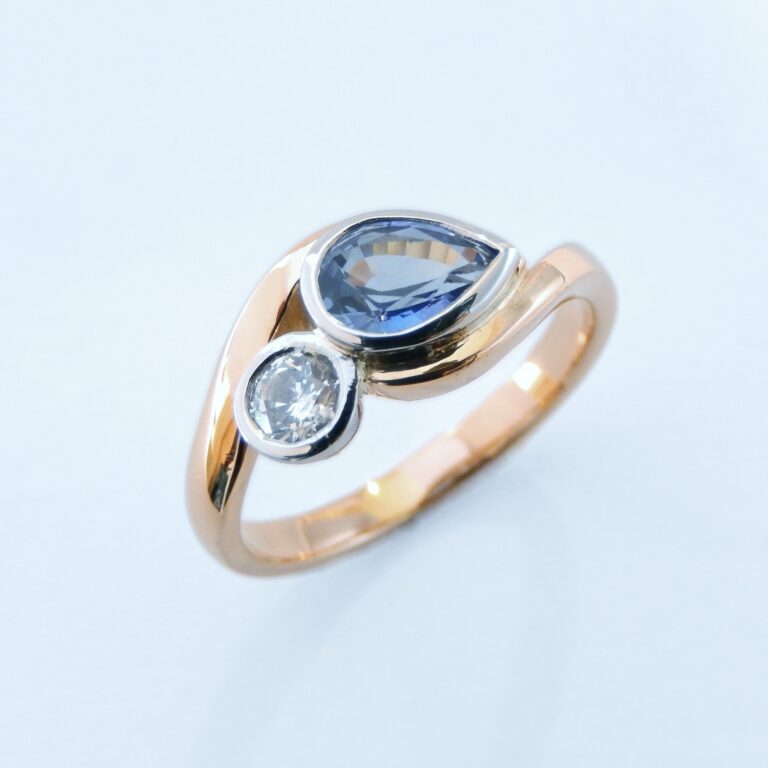 Handmade in 18ct yellow and white