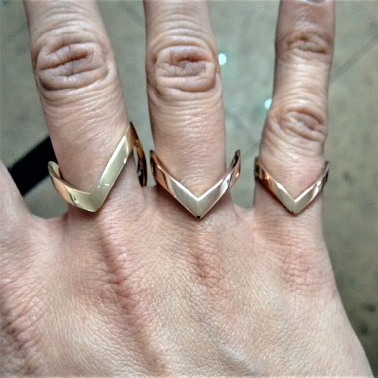 Handmade in 9ct yellow and rose gold