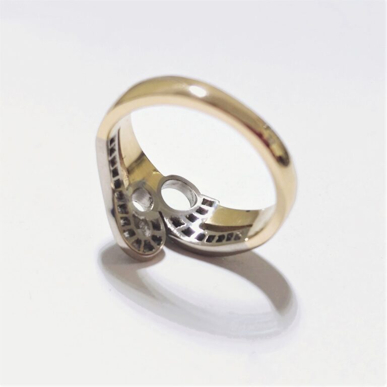 Handmade in 18ct yellow and white gold