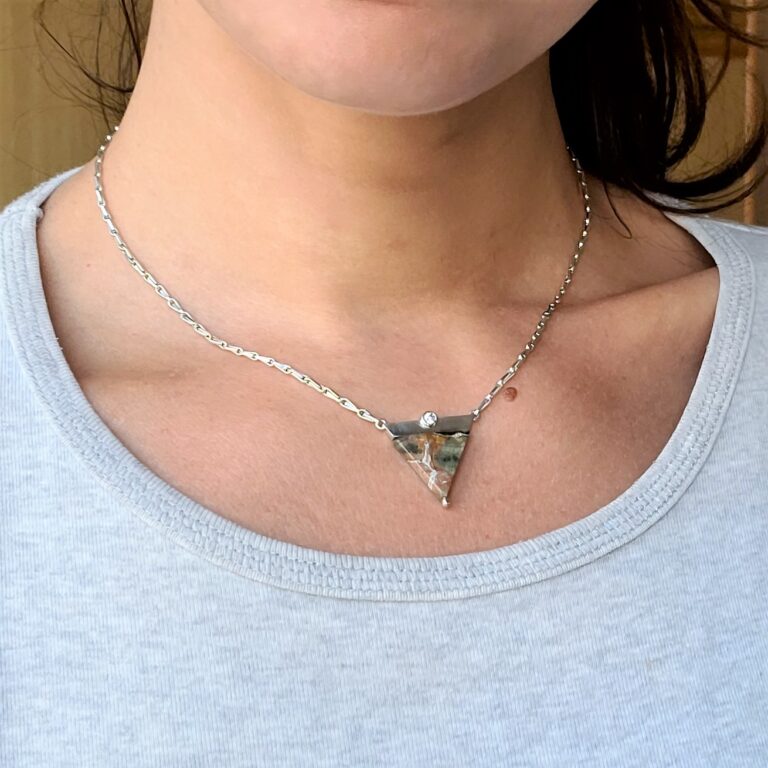 Triangle Jasper necklace