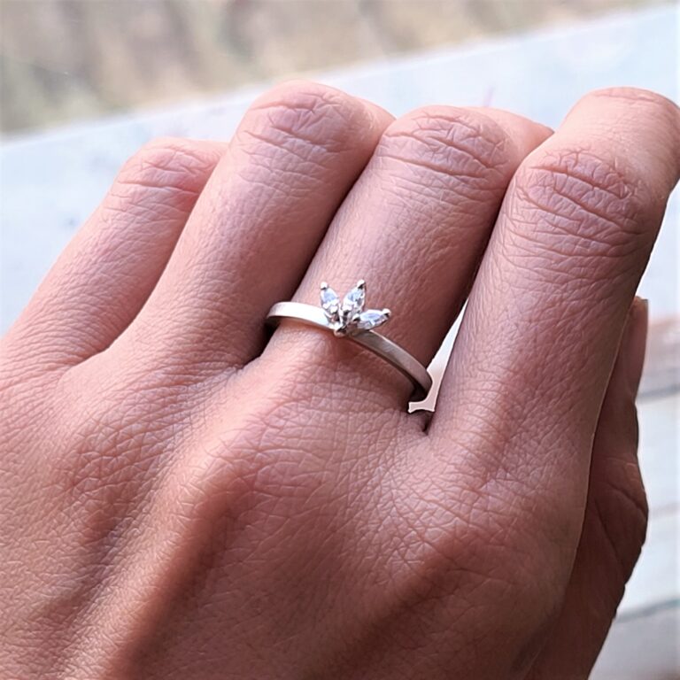 Trilogy marquise ring