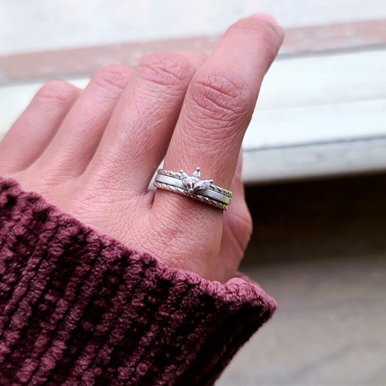 Trilogy marquise ring